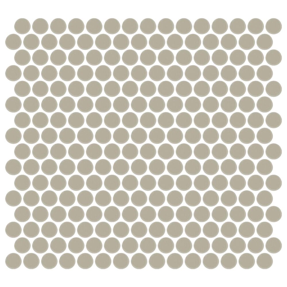 Dal-Tile Color Wheel Matte Architectural Gray 13" x 11" Ceramic Mosaic Sheet, , large