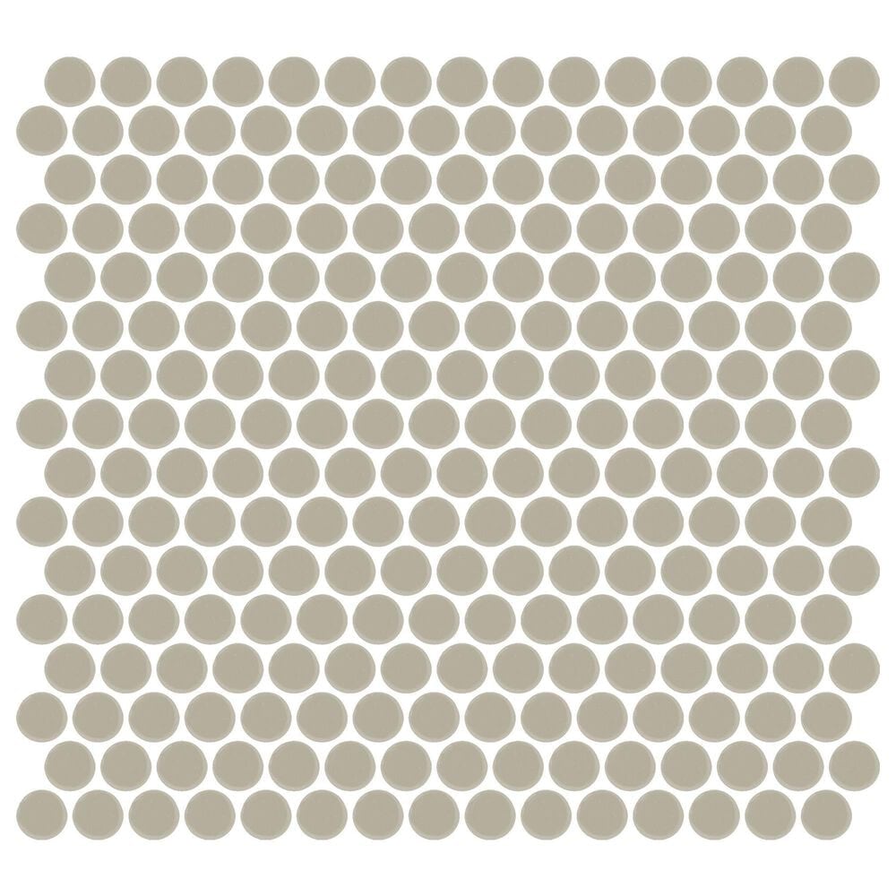 Dal-Tile Color Wheel Matte Architectural Gray 13" x 11" Ceramic Mosaic Sheet, , large
