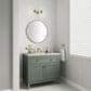 James Martin Vanities Chicago 36" Single Bathroom Vanity in Smokey Celadon with 3 cm Eternal Marfil Quartz Top and Rectangular Sink, , large