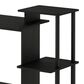 HOMLUX 40" Computer Desk with Open Side Shelves in Americano and Black, , large