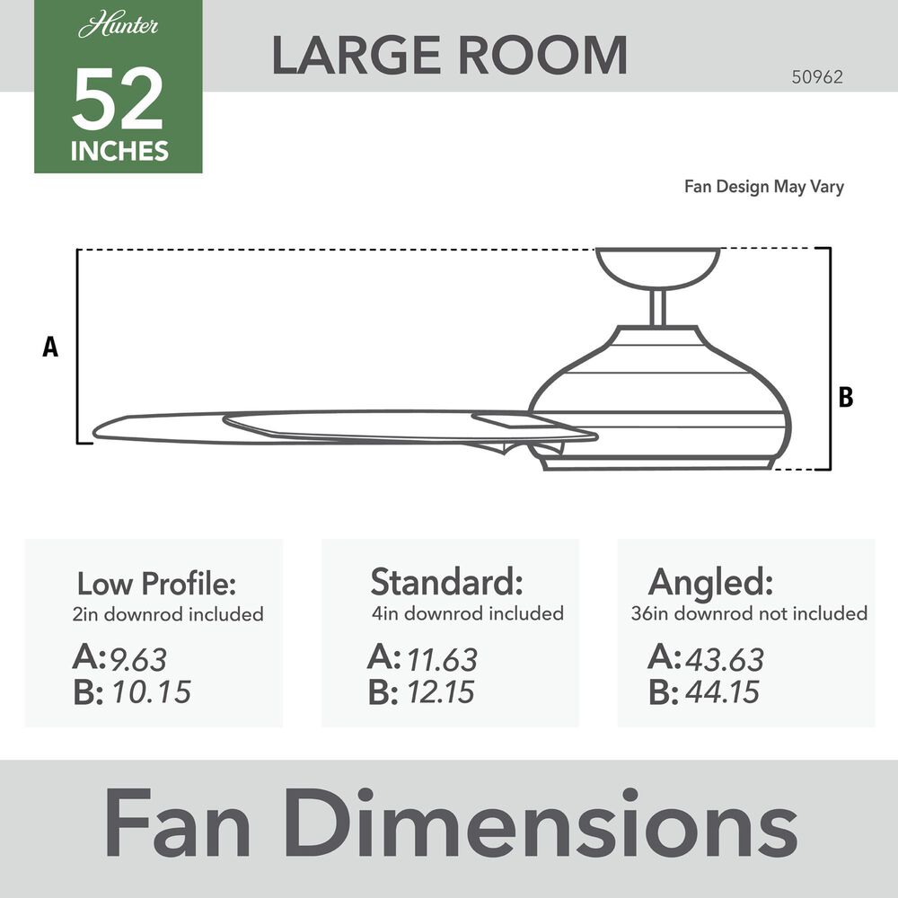 Hunter Mosley 52&quot; Outdoor Ceiling Fan in Premier Bronze, , large