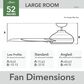 Hunter Mosley 52" Outdoor Ceiling Fan in Premier Bronze, , large