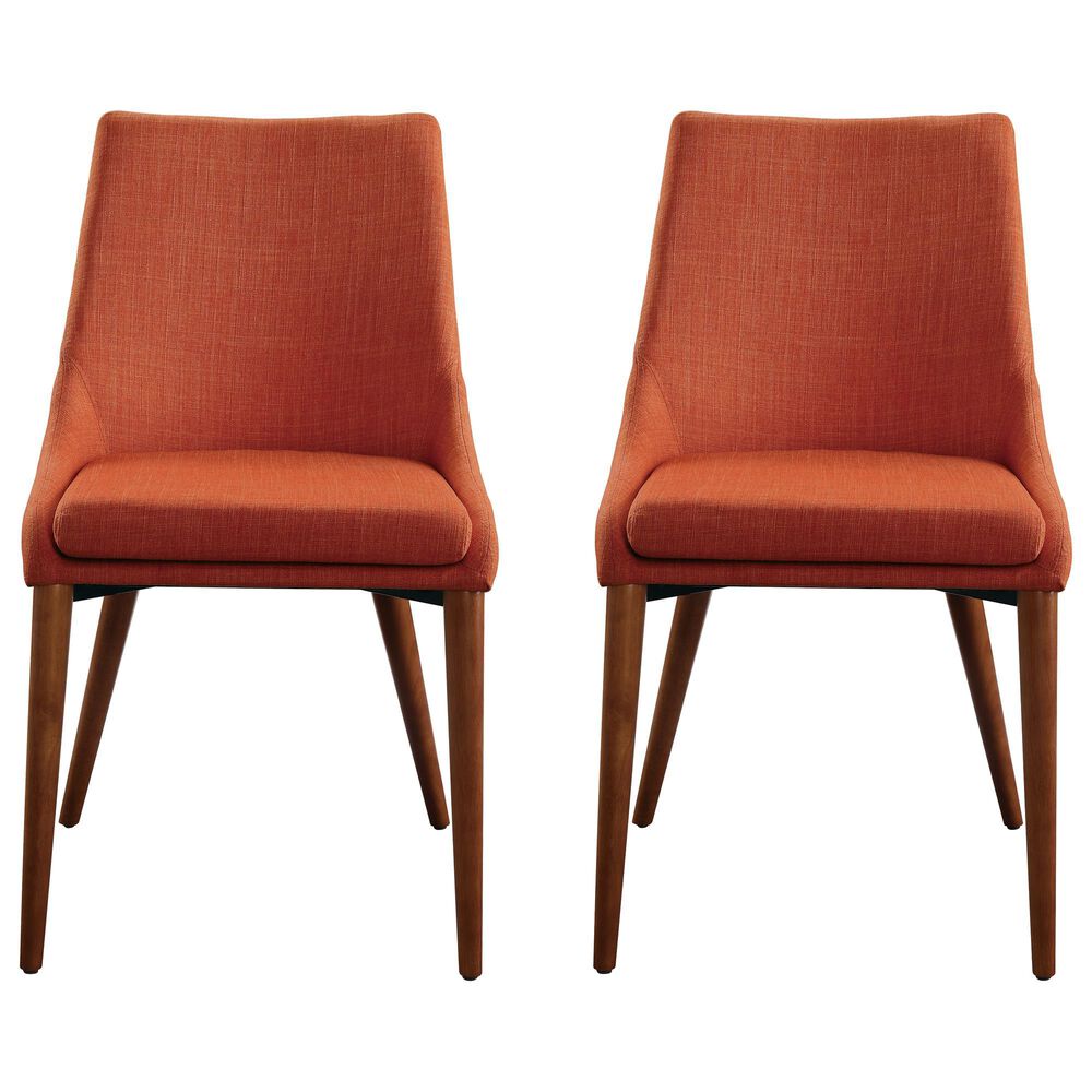 Valor Living Palmer Side Chair with Tangerine Cushion (Set of 2), , large