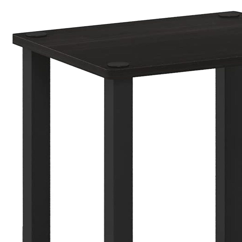 HOMLUX 2-Tier Small End Table in Espresso and Black (Set of 2), , large