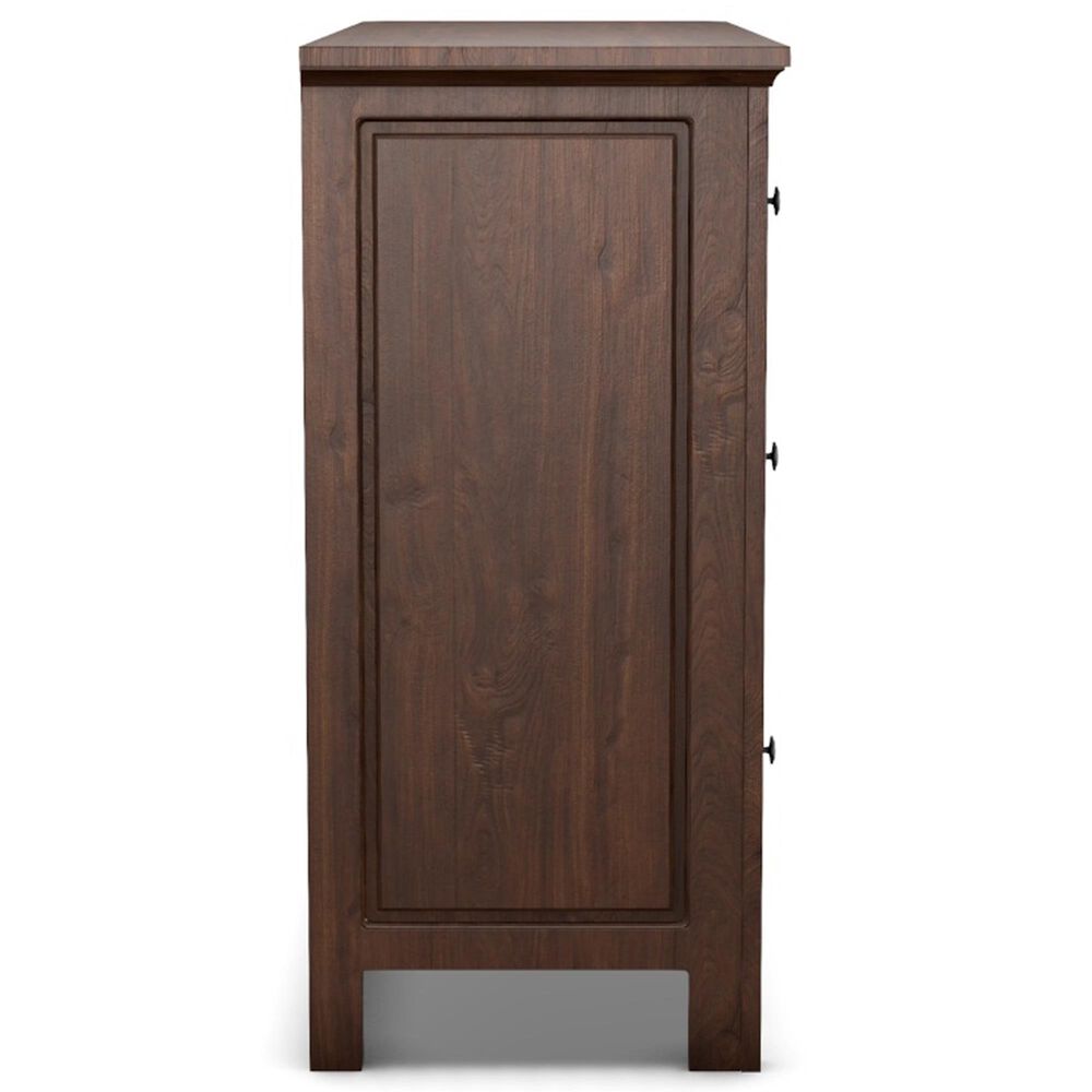 Archbold Furniture Heritage 6 Drawer Combo Dresser in Brown Mahogany, , large
