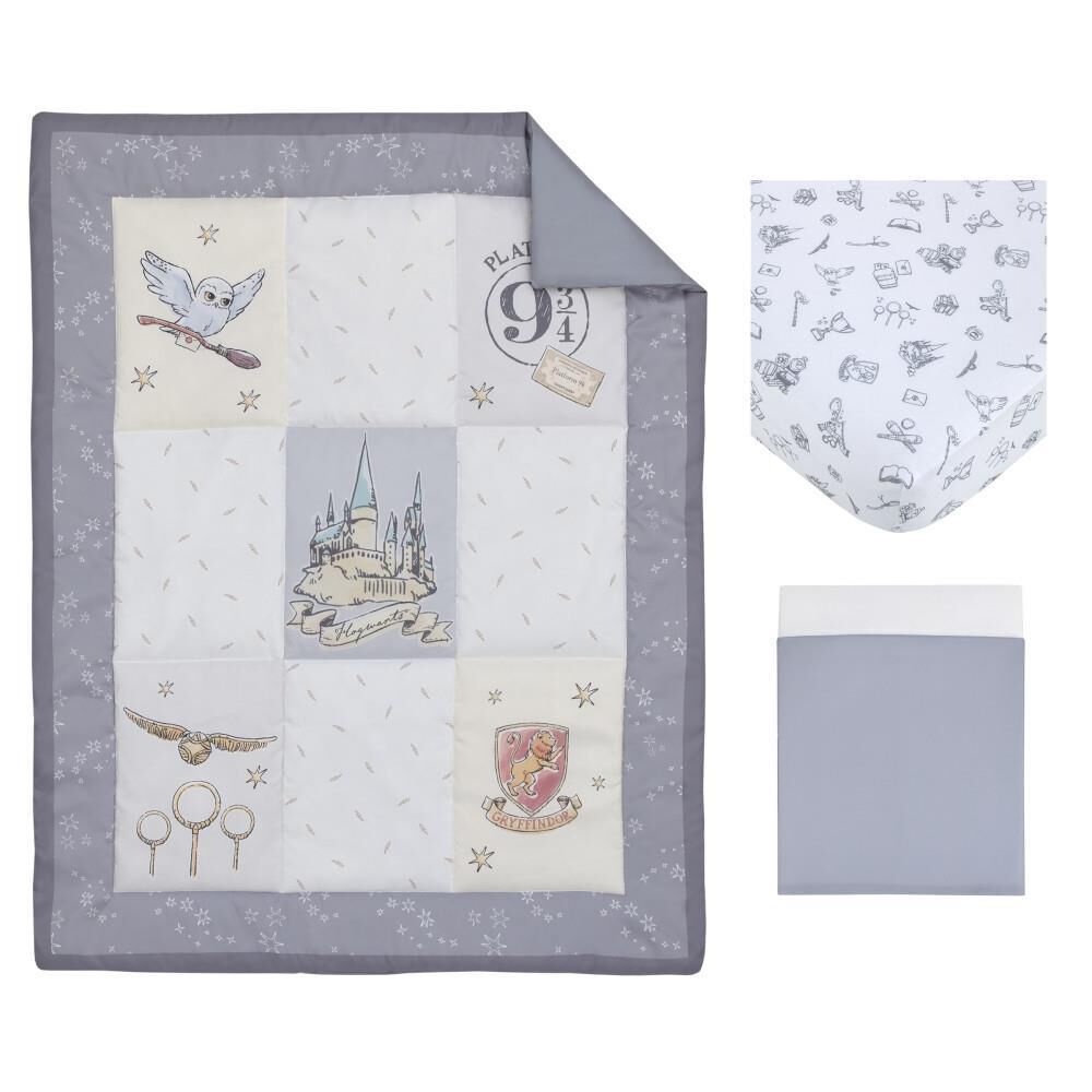 Nojo Baby and Kids Magical Moments 3 Piece Crib Set with Owls and Stars NFM