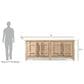 Jennifer Taylor Home Rowan 91" 4-Door Sideboard in Heritage Light Natural Brown, , large