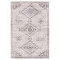 Central Oriental Rugease Velveteen Aminah Gray and Ivory 7"6" x 9"6" Area Rug, , large