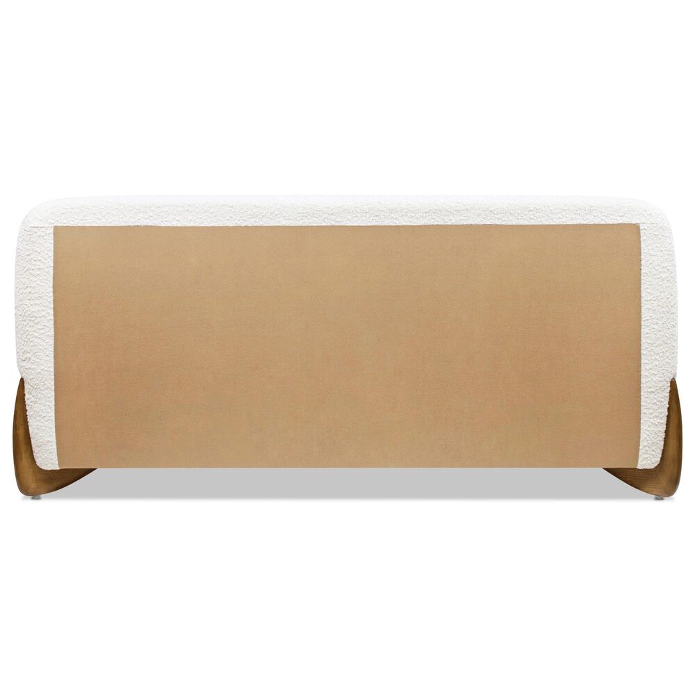 Jennifer Taylor Home Alpine Puffy Modern Queen Platform Bed in Ivory White, , large