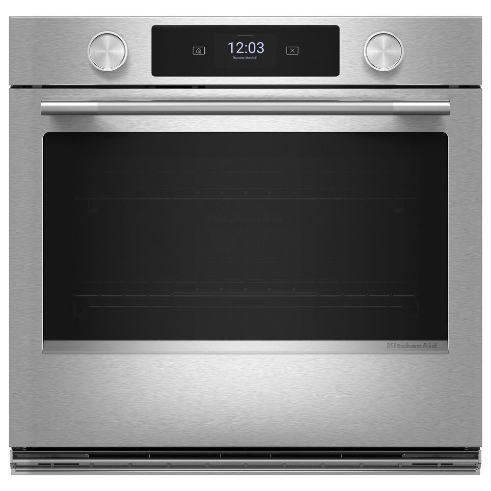 KitchenAid 2-Piece Kitchen Package with PrintShield Stainless Steel 30" Smart Single Wall Oven and Stainless Steel 30" Gas Cooktop, , large