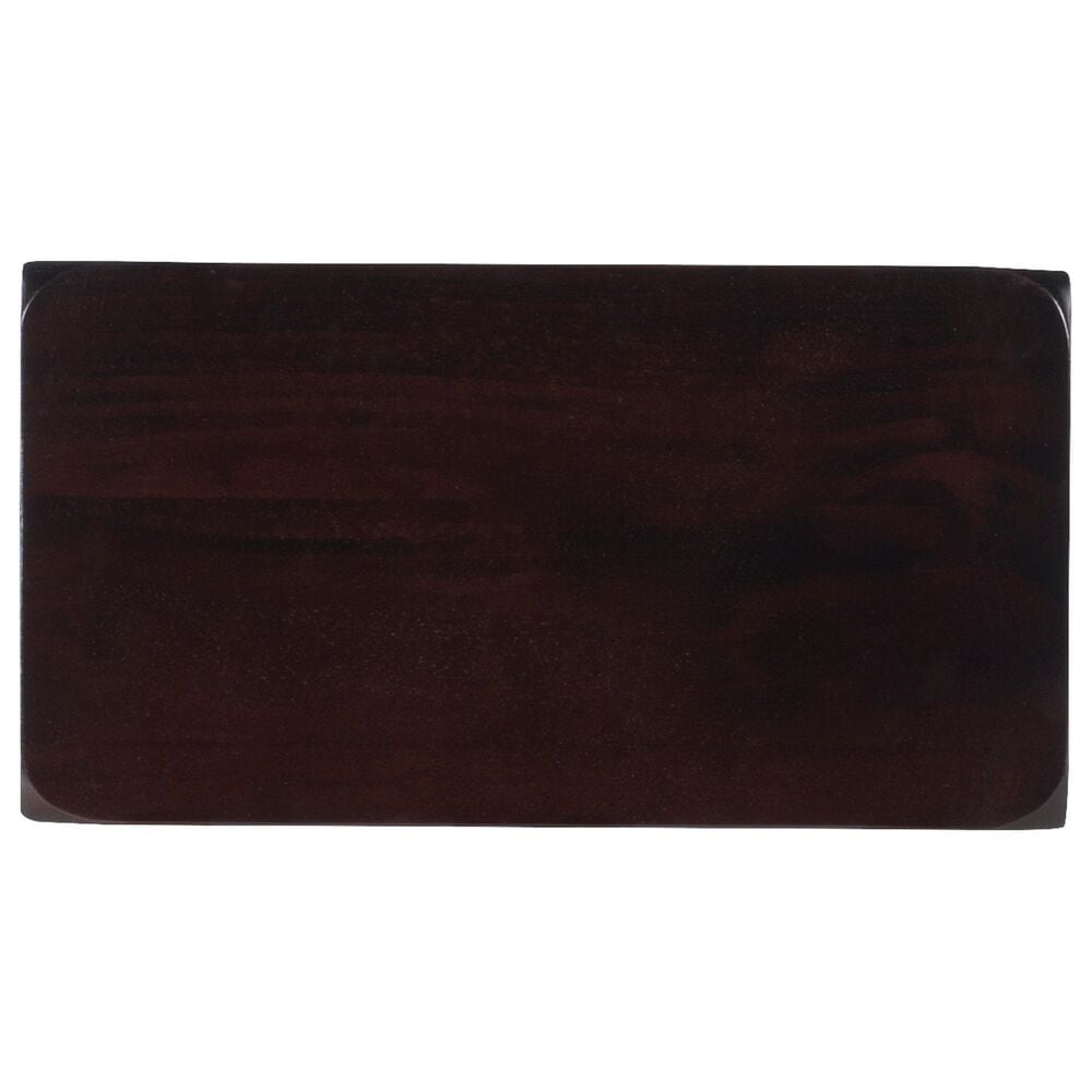 Linon Home Decor Saddle Counter Stool in Dark Brown, , large