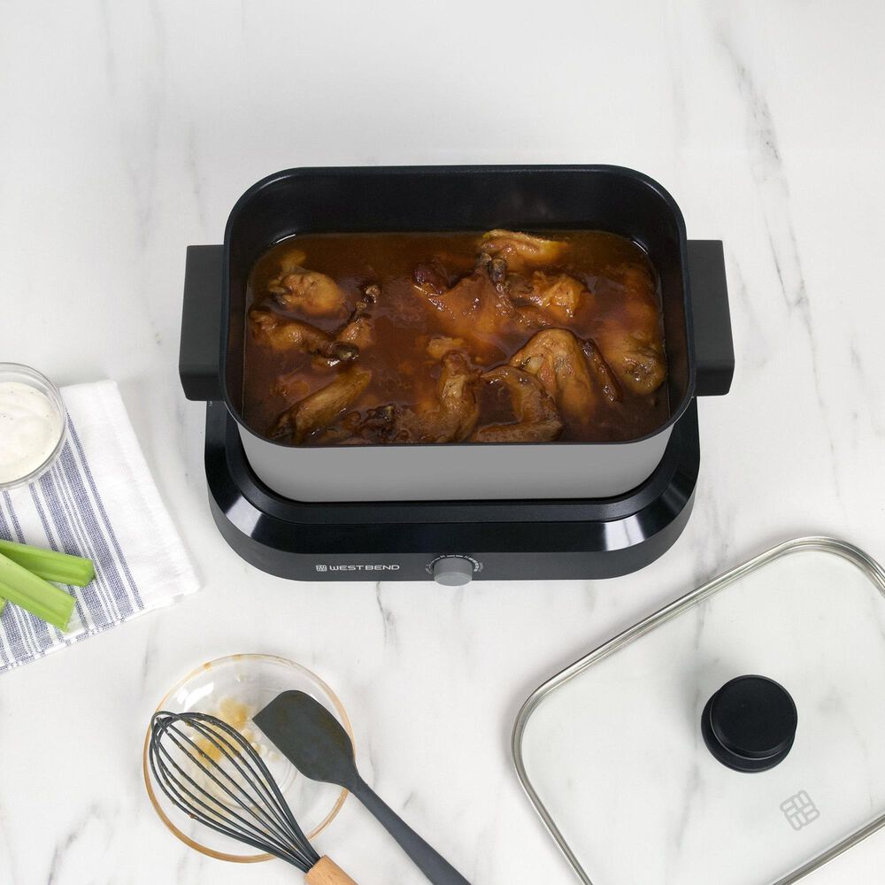 West Bend 5-Quart Versatility Slow Cooker in Silver, , large