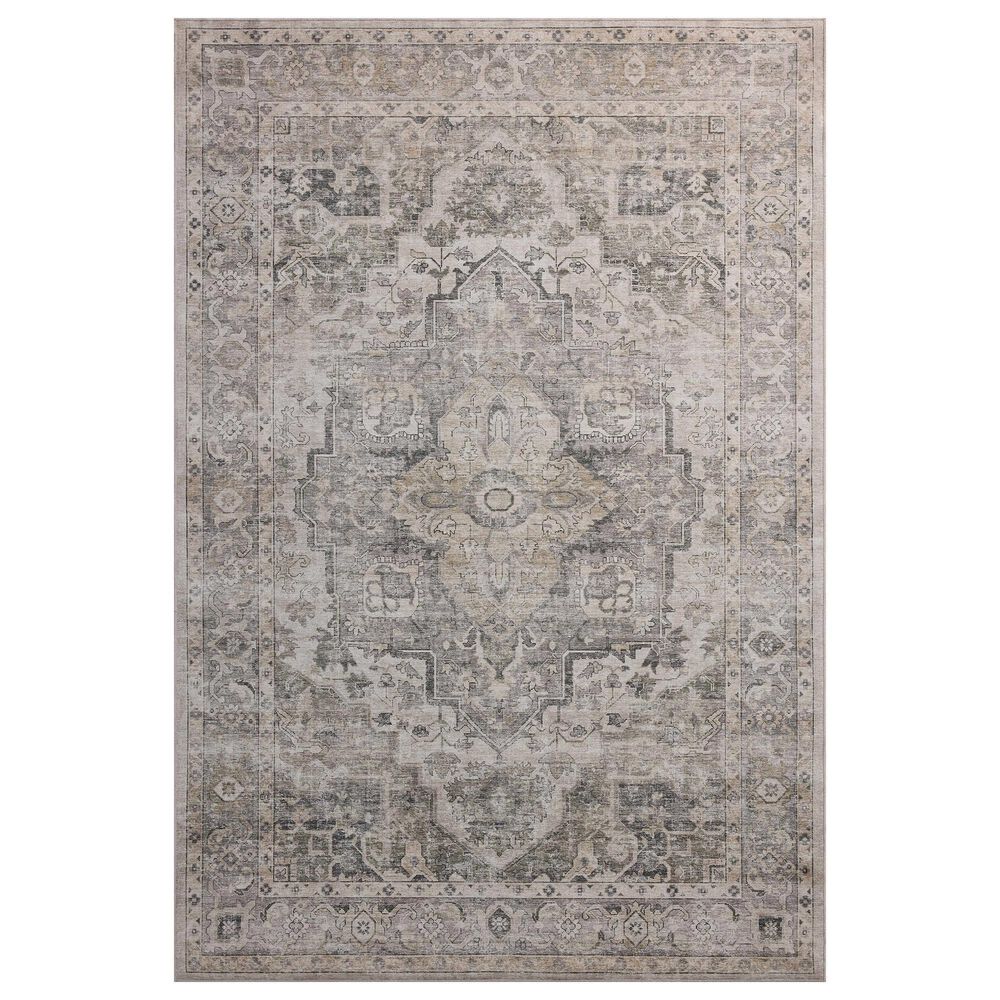 Amber Lewis x Loloi Josie 2"3" x 3"9" Silver and Natural Area Rug, , large