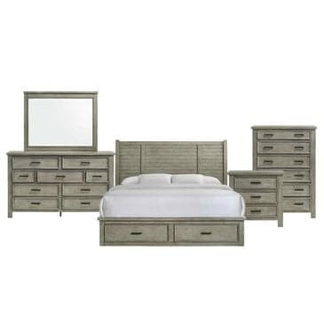 Mayberry Hill Sullivan 5-Piece King Bedroom Set in Drift Grey, , large