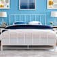 Modway Estate King Platform Bed in White, , large