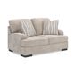 Ashley High Profile Stationary Loveseat in Taupe, , large