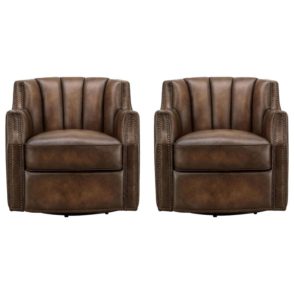 Hydeline Laredo Swivel Chair in Aged Maple (Set of 2), , large