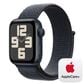Apple Watch SE GPS 44mm Midnight Aluminum Case with Ink Sport Loop, , large