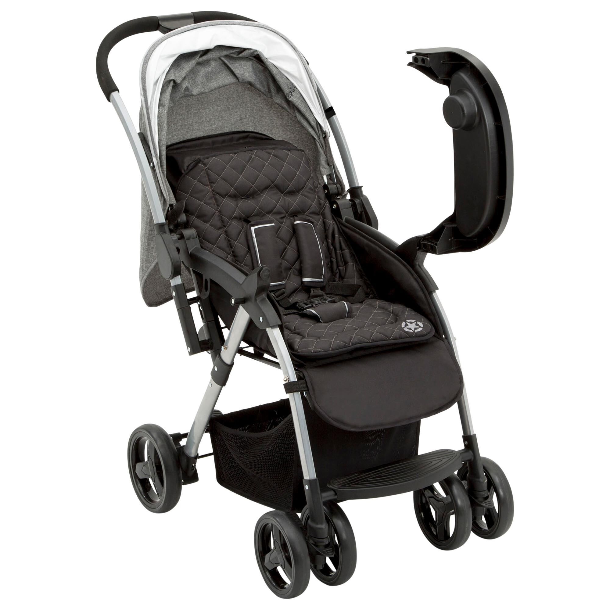 Delta Jeep Unlimited Reversible Handle Stroller in Grey Tweed NFM
