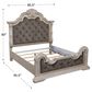 Millenium Bruchandi California King Upholstered Panel Bed in Antiqued White, , large