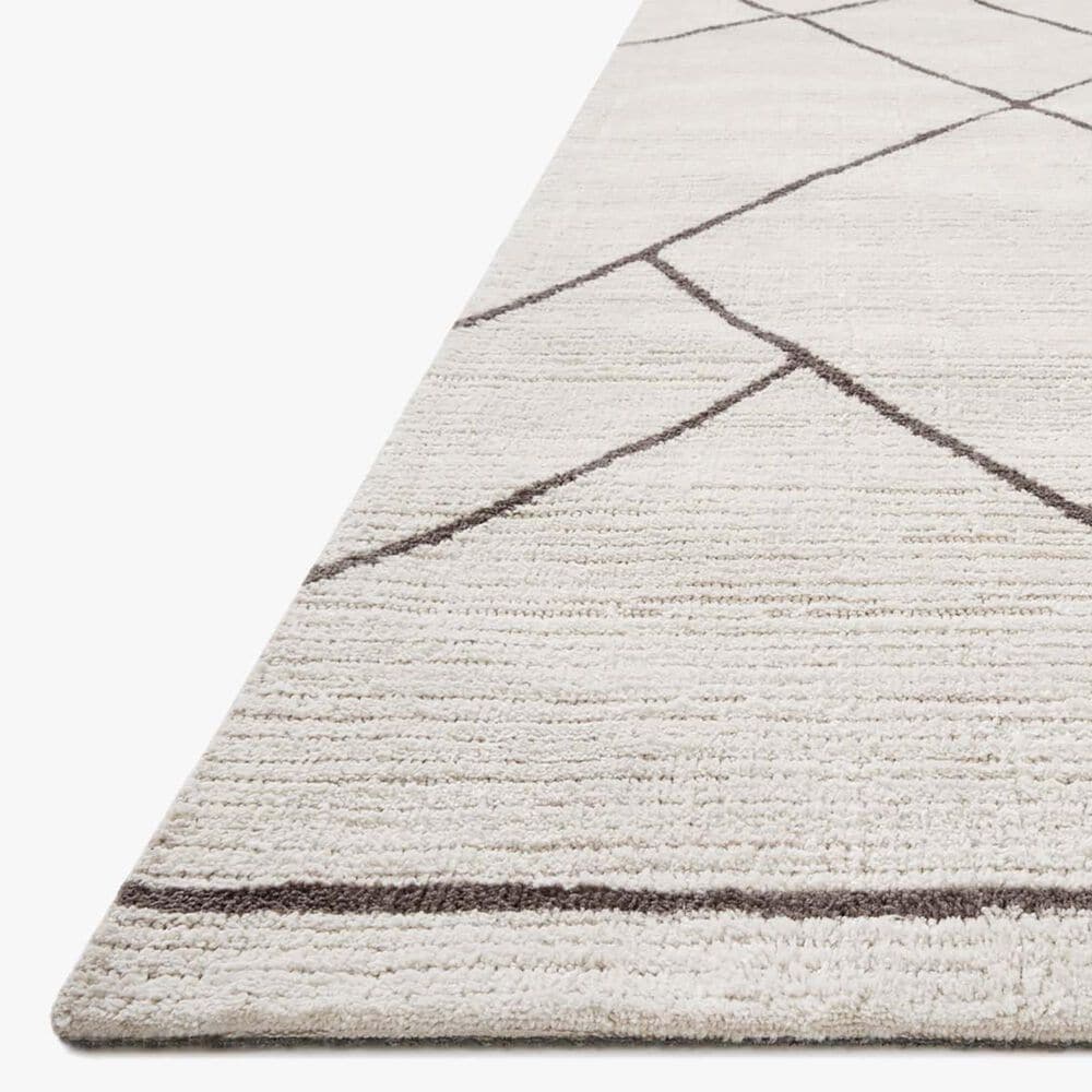 Magnolia Home Logan 3&#39;6&quot; x 5&#39;6&quot; Ivory and Charcoal Area Rug, , large