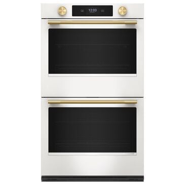 KitchenAid 30" Smart Double Wall Oven with Assisted Cook Cycles in Porcelain White, , large