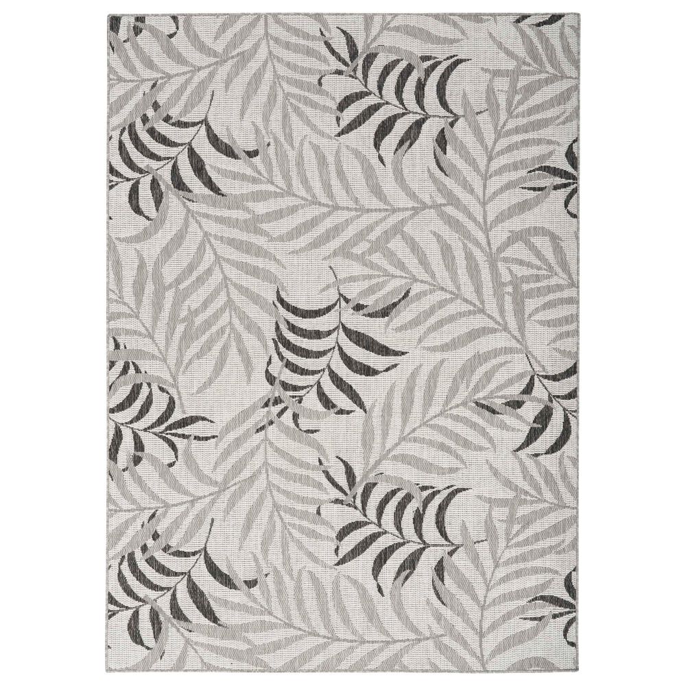 Nourison Garden Oasis Nature Grey 9&#39; x 12&#39; Indoor/Outdoor Area Rug, , large