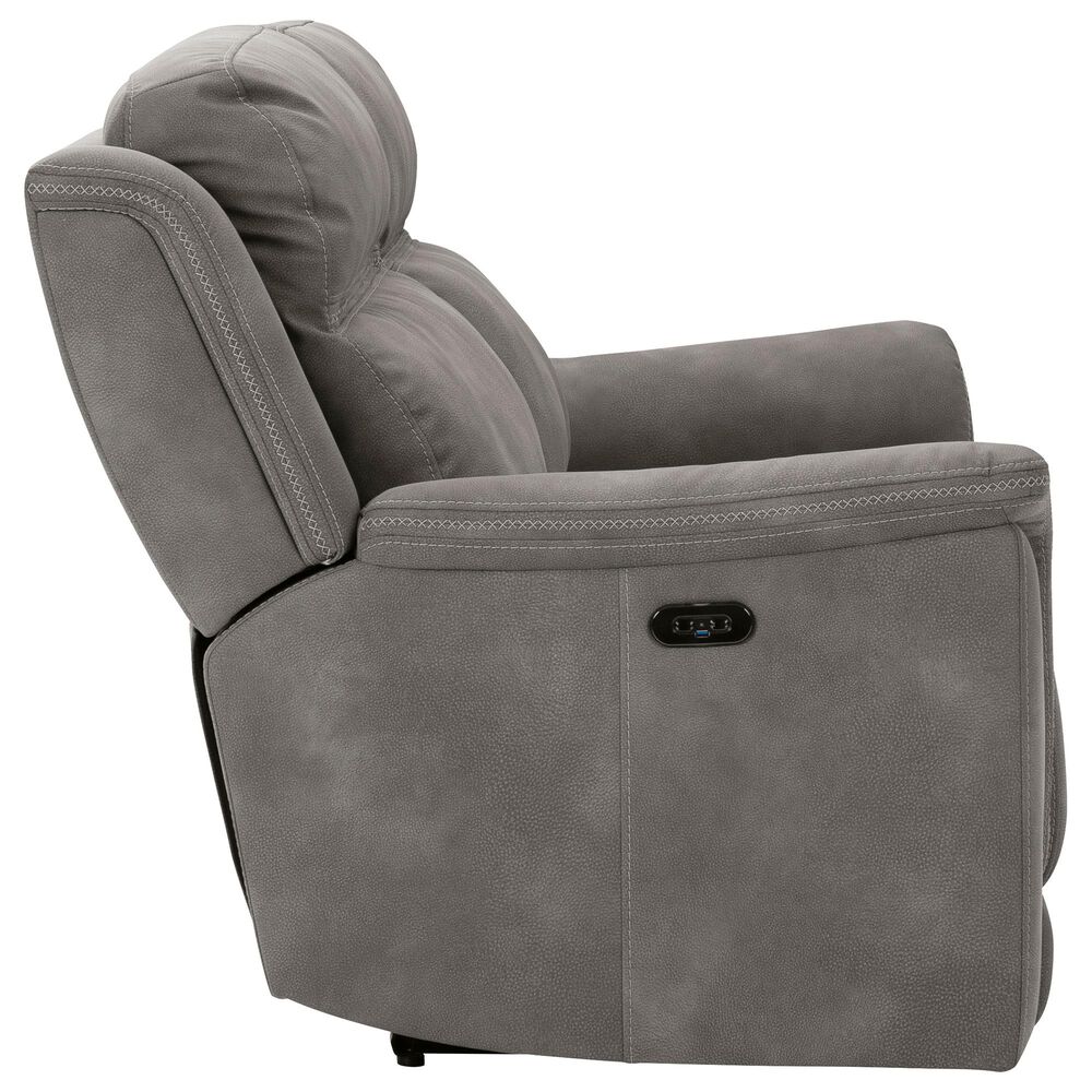 Ashley Next-Gen DuraPella Power Reclining Sofa with Power Headrest in Slate, , large