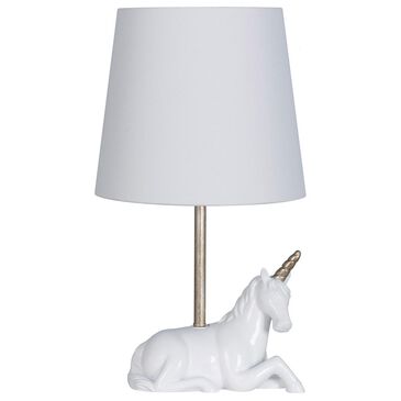 Lamps Per Se Unicorn Star Youth Table Lamp in White, , large