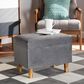 Baxton Studio Elias Storage Ottoman in Grey, , large