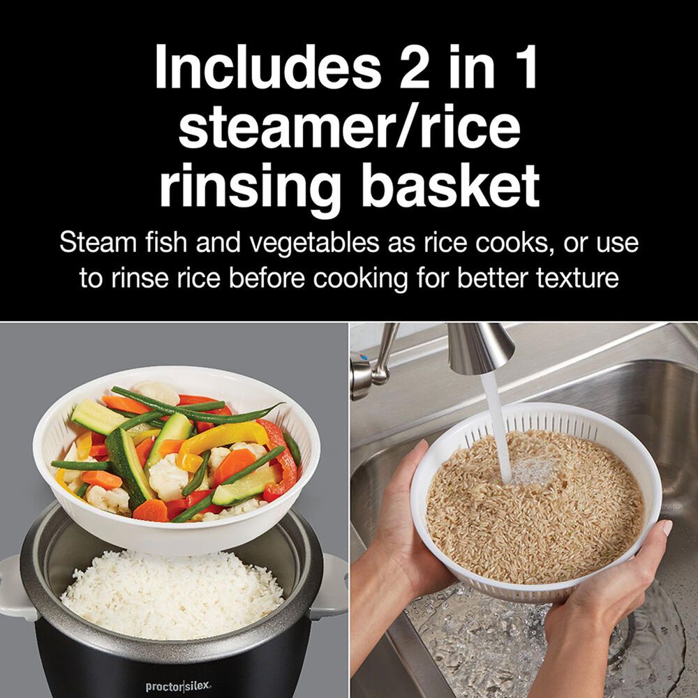 Deal Partners, Inc 16-Cup Rice Cooker and Steamer in Black, , large