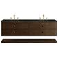 James Martin Allamari 72" Double Bathroom Vanity in Sable with 3 cm Phantome Eclos Top and Rectangular Sinks, , large