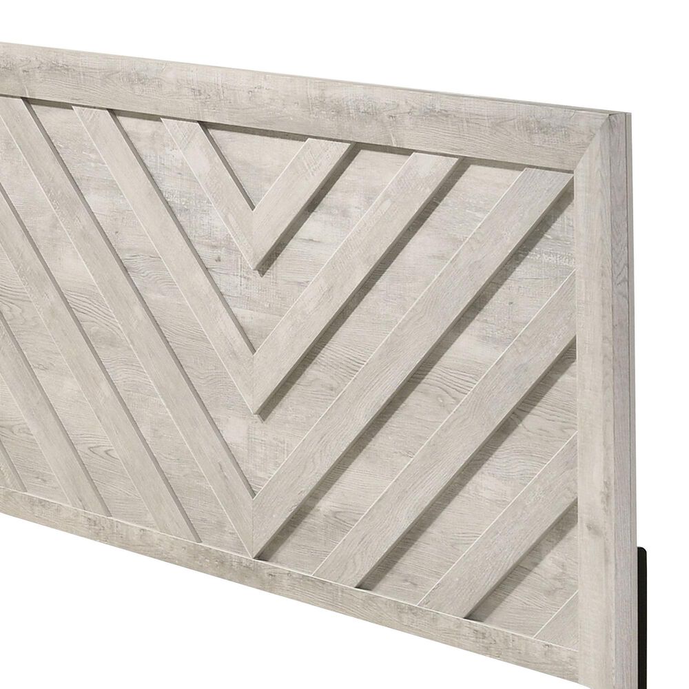 Crown Mark Valor Full Panel Bed in Light Gray, , large