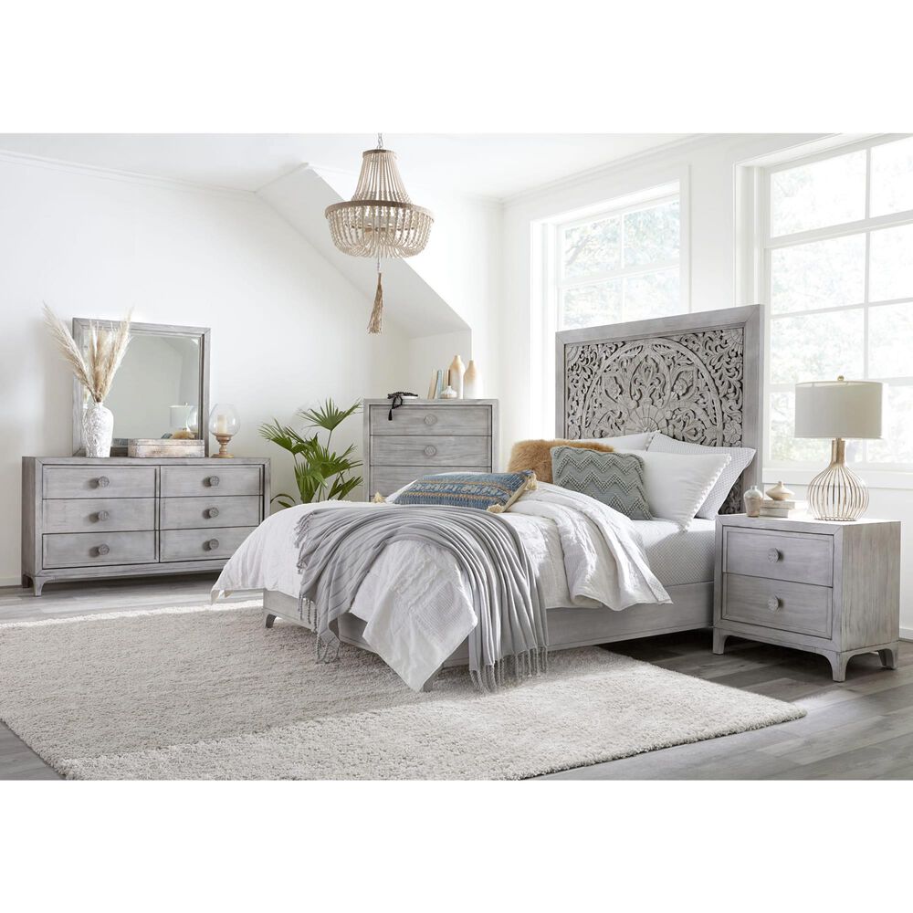 Urban Home Boho Chic 4-Piece Queen Bedroom Set in Washed White, , large