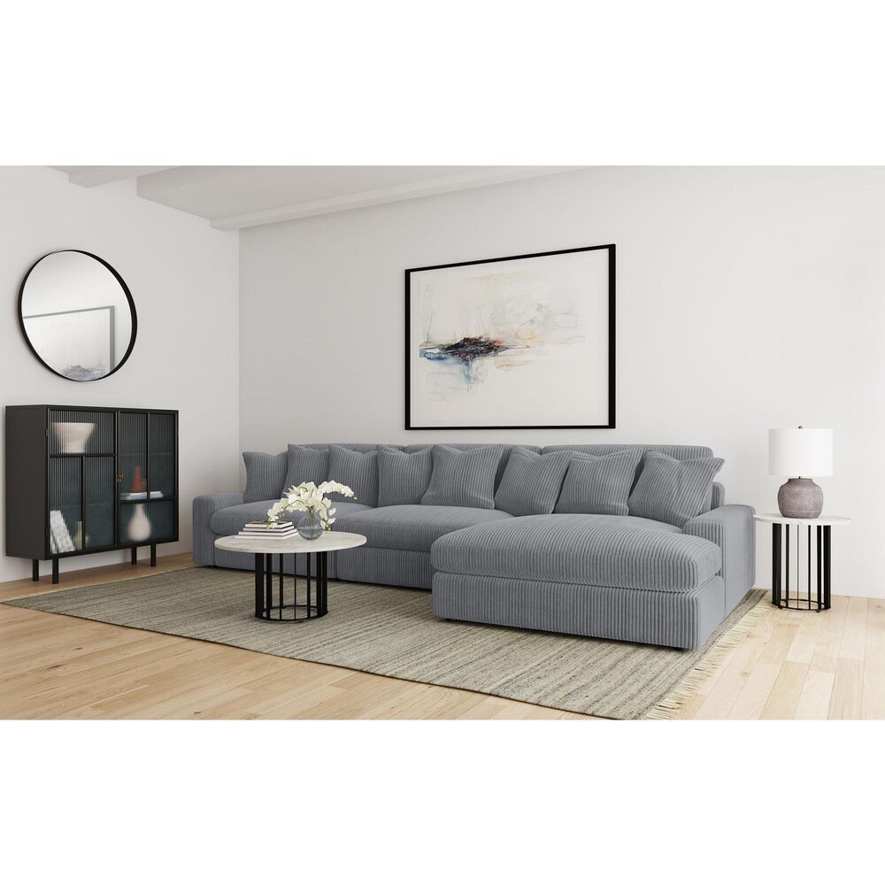 Coaster Blaine Accent Armless Chair in Fog, , large