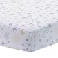 Lambs and Ivy Goodnight Moon Fitted Crib Sheet in White, Gray and Copper, , large
