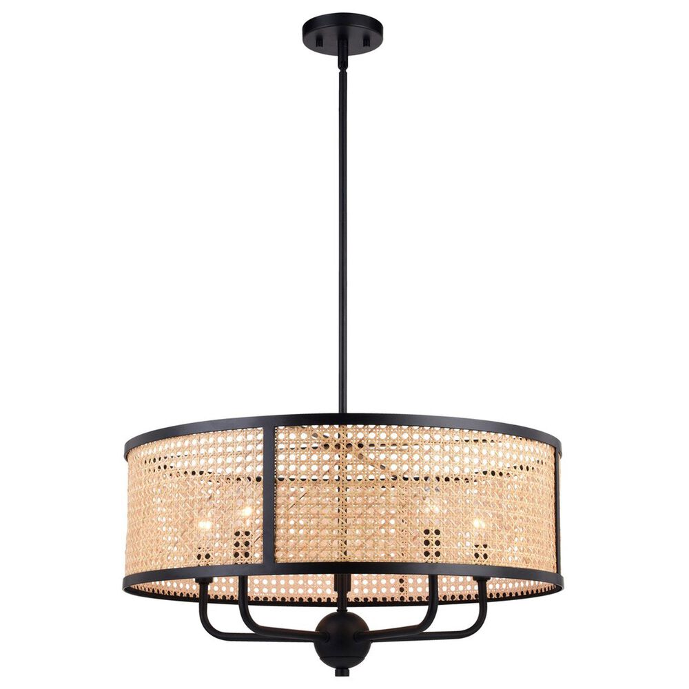 Vaxcel Berens 5-Light Pendant in Matte Black, , large