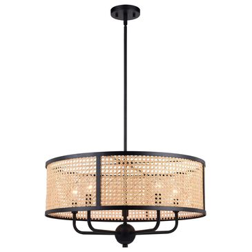 Vaxcel Berens 5-Light Pendant in Matte Black, , large