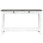 Rustic Imports Promo 2-Drawer Console in Sanded and White Weather, , large