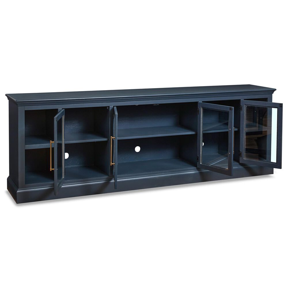 Riva Ridge Byron 98&quot; TV Console with 4 Doors in Malta Blue, , large
