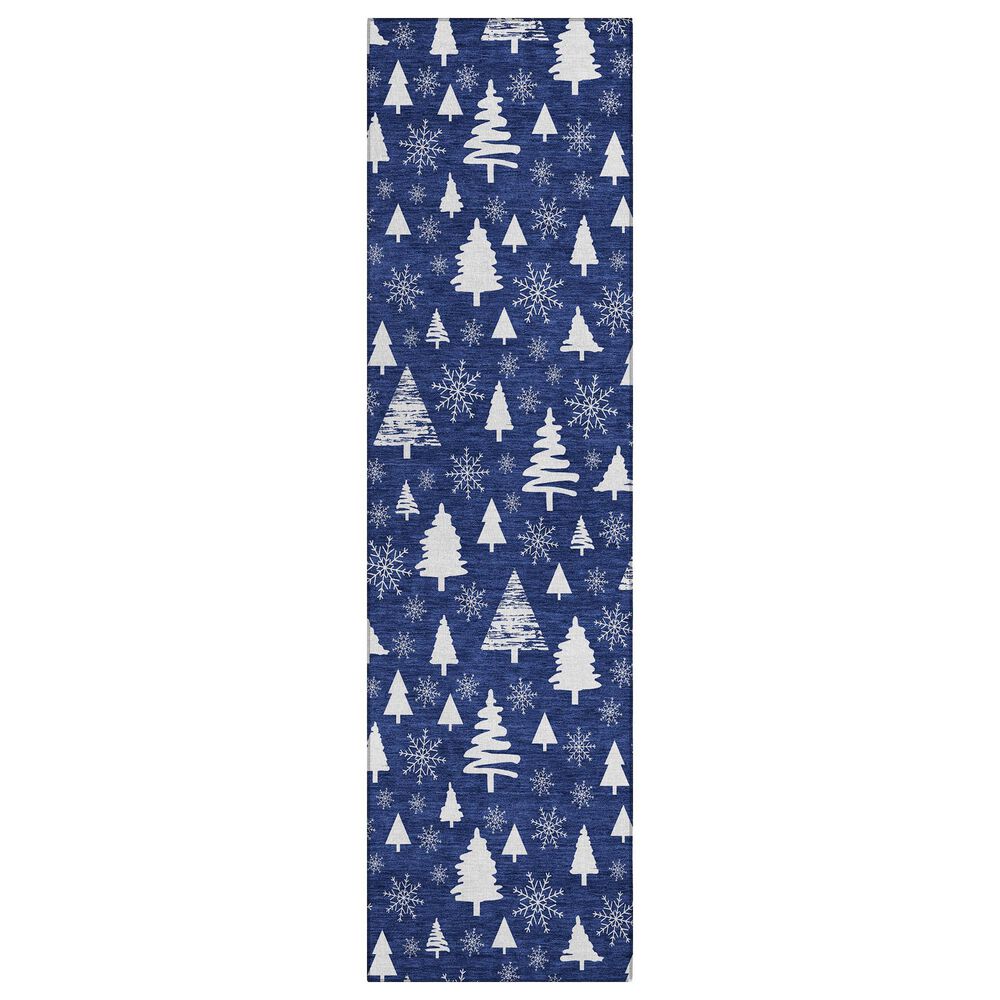 Dalyn Rug Company Wonderland WN23 2"3" x 7"6" Navy Indoor/Outdoor Runner, , large