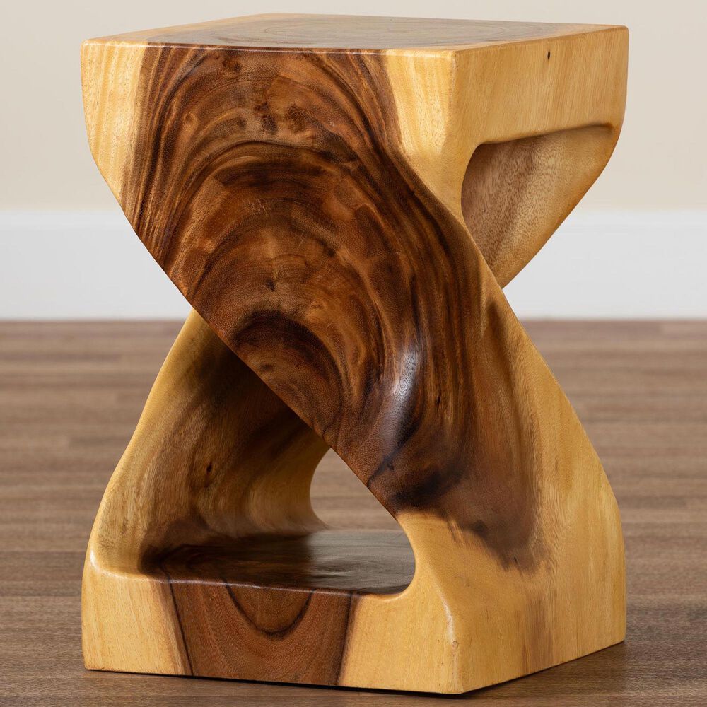 Baxton Studio Rapha Side Table in Natural Brown, , large