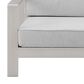 Linon Home Decor Karah 2-Seater Outdoor Sofa in Grey, , large