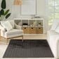 Nourison Horizon HOZ02 Black 10" x 14" Indoor/Outdoor Area Rug, , large
