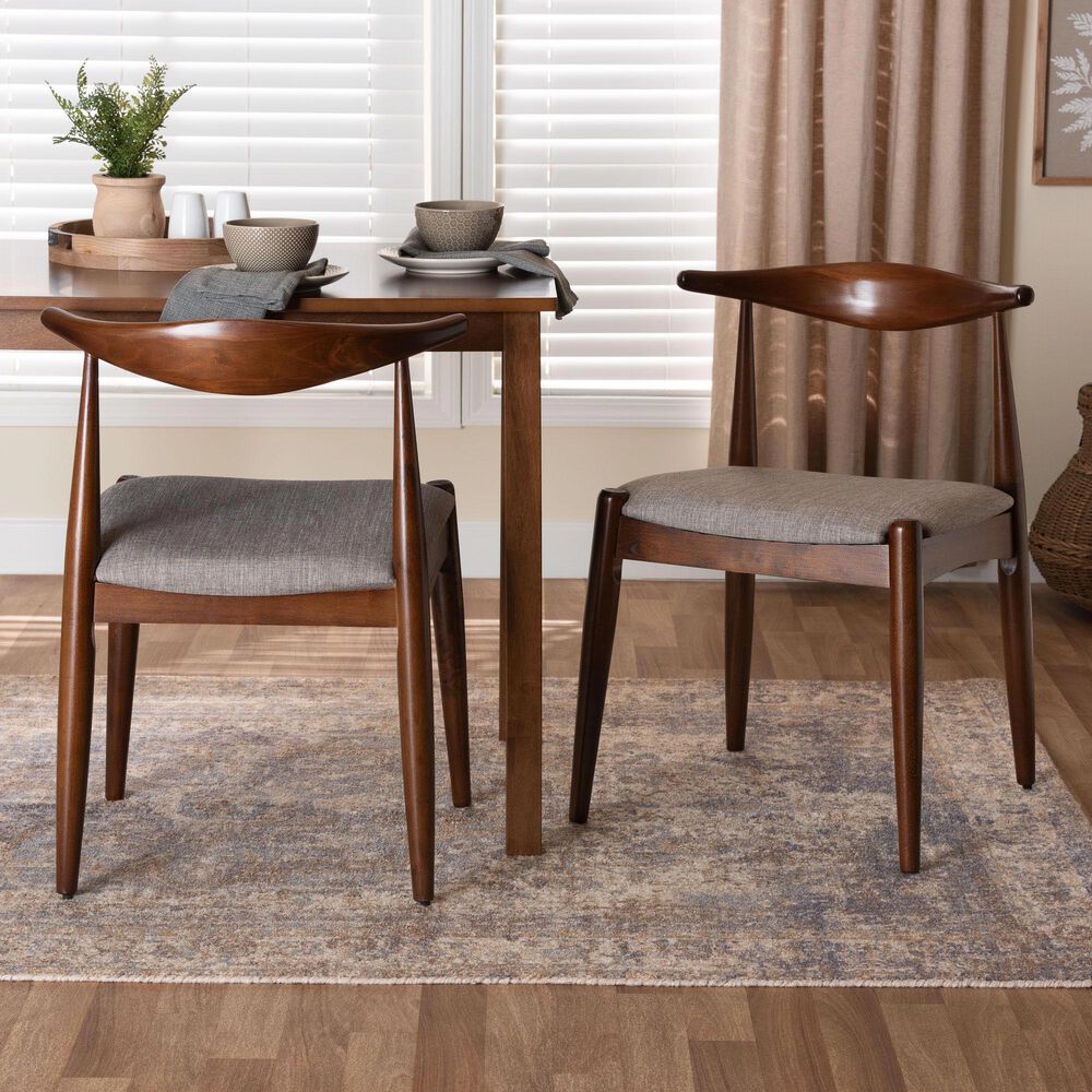 Baxton Studio Amato Side Chair in Walnut Brown (Set of 2), , large