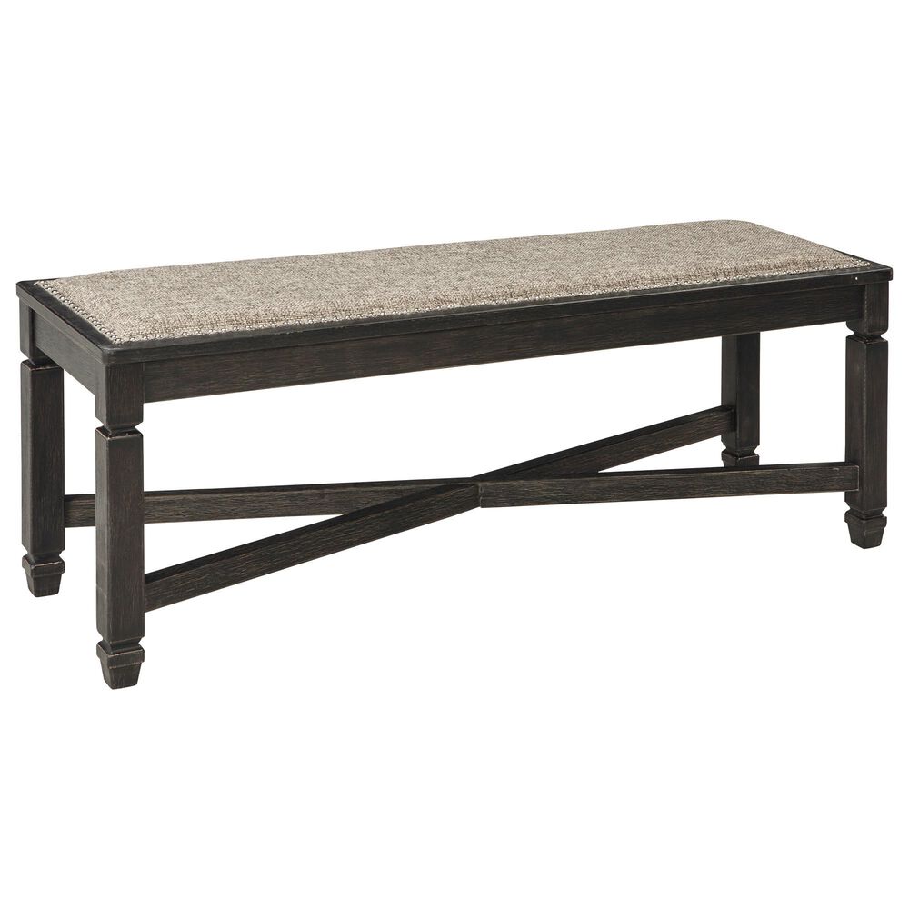 Ashley Tyler Creek Upholstered Dining Bench in Black, , large