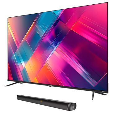 Element 65" Class Revolution Series 4K UHD HDR Frameless - Smart Xumo TV with 2.0 Soundbar in Black, , large