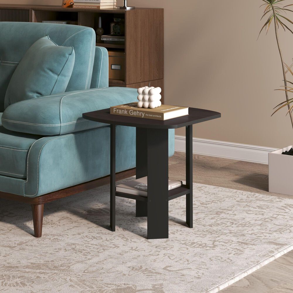 HOMLUX End Table in Dark Walnut (Set of 2), , large