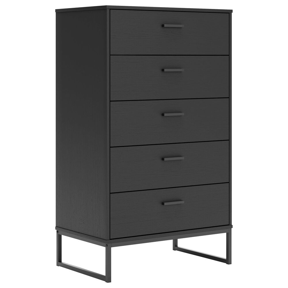Ashley Socalle 4-Piece Queen Platform Bedroom Set in Black, , large