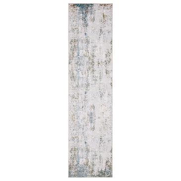 Oriental Weavers Malibu 2" x 8" Ivory and Blue Runner, , large